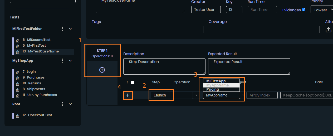 Create an automated test - Getting Started - suittest